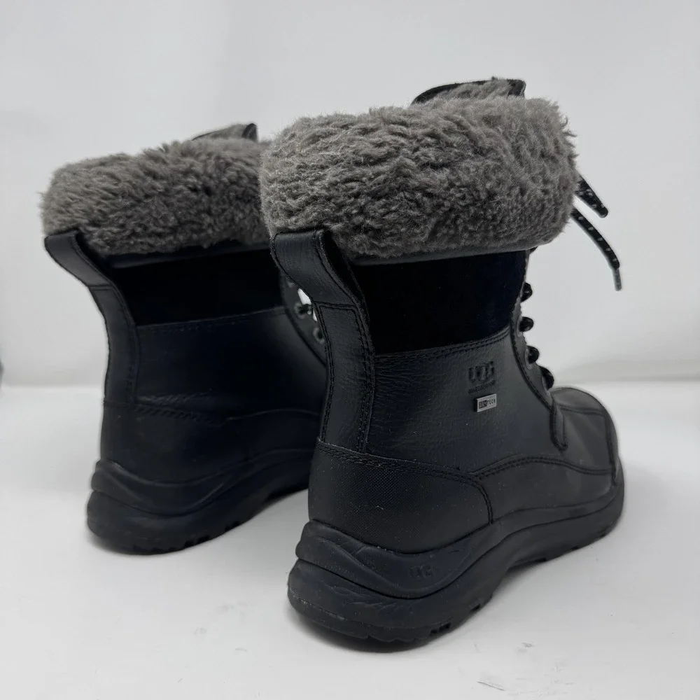 UGG Adirondack III Women's Black Waterproof Winter Snow Boots Size 7.5 Shearling - Picture 4 of 12